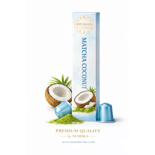 Matcha-Lux Matcha Tea Kapszula – Kókusz (Coconut) (Nespresso kompatibilis, 10 db/ cs 