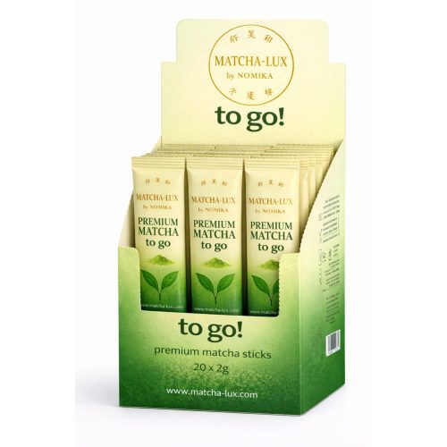 MatchaLux Premium Matcha To Go – 20 db × 2 g prémium matcha stick