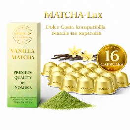   Matcha-Lux Matcha Tea Kapszula – Vanillia (Dolce Gusto kompatibilis, 16 db/cs. ) 