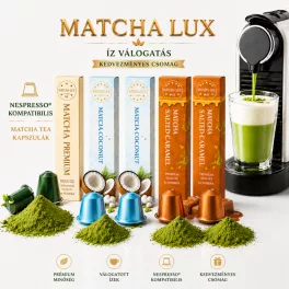   Matcha-Lux Ízválogatás – Kedvezményes csomag (Nespresso kompatibilis, 5 csomag 50 db kapszula)