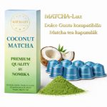 Matcha-Lux Matcha Tea Kapszula – Kókusz  (Dolce Gusto kompatibilis, 8 db/cs. )