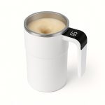 Nomika USB-s Okos Tejhabosító Bögre LCD hőmérséklet-kijelzés-fehér