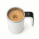 Nomika USB-s Okos Tejhabosító Bögre LCD hőmérséklet-kijelzés-fehér