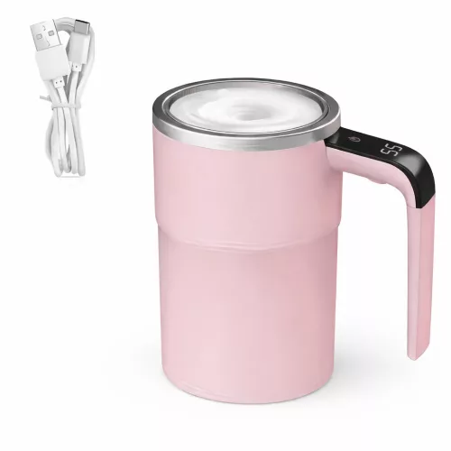 Nomika USB-s Okos Tejhabosító Bögre LCD hőmérséklet-kijelzés ( Pink)