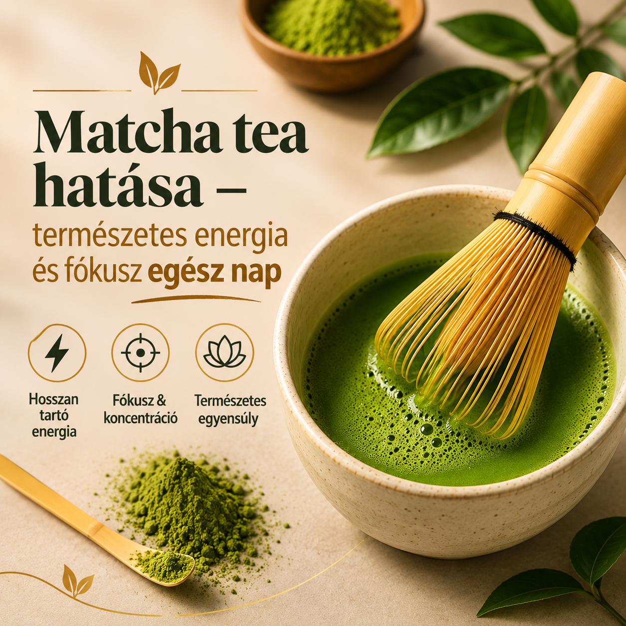 Matcha tea hatása – természetes energia és fókusz egész nap